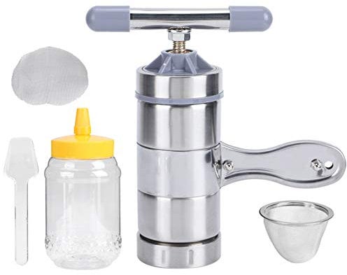 Honigschleuder Manuell, Honey Press Extractor Honigpresse Edelstahl Tragbare Honigpressmaschine Imkereiwerkzeug Honigquetschwerkzeug