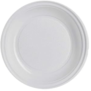 Generico 40/120/240 Piatti piani di plastica RIUTILIZZABILI da 16,5cm piatti rigidi DESSERT FRUTTA DOLCE, piatti Lavabili 20 Cicli in Lavastoviglie ok microonde (120 PEZZI)