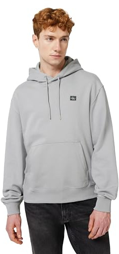 Calvin Klein Herren Hoodie Terry Badge mit Kapuze