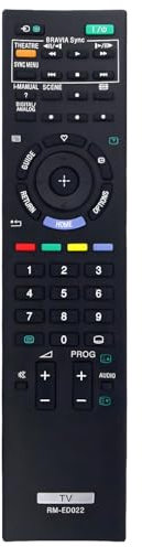 RM-ED022 - Mando a distancia de repuesto para Sony LCD TV KDL-2EX302 KDL-32EX401 KDL-32EX402 KDL-32EX4020 KDL-32NX50 KDL-32NX500 KDL-37EX401 KDL-37EX401E KDL-37EX4020 KDL-37. EX402CEI KDL-40BX400