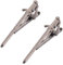 WEBEEDY 2 Pcs Pince à Cravate D'Épée Noire pour Hommes Pinces à Cravate de 6.2x2.3cm Pince à Cravate Barre de Cravate Accessoires de Cravate pour Chemise et Costume le Marié de Mariage Travail