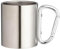 Tazza da Campeggio in Acciaio Inox, 200 ml, Manico a Moschettone Rosso DIMENSIONI : 8(H) X 6,5(D) cm (1, grigia)