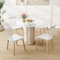 RELAX4LIFE Chaise Salle a Manger Lot de 4, Chaise Windsor Bois avec Dossier à Barreaux en PP, Pieds en Hêtre, Chaise de Cuisine, Style Scandinave, pour Salle à Manger, Salon, Charge 150 KG (Blanc)