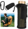 Portabotellas Táctico avec Mousqueton, Mesh Holder Bag Sac à Dos pour 1.5L Bouteille d'eau, Molle Funda Bouteille Pliable pour Randonnée Chasse Camping Voyage