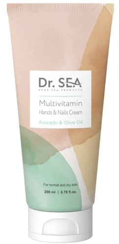 DR. SEA - Multivitamin Hand & Nail Cream - 200 ml | Multivitamin Hand & Nail Cream: moisturises dry hands and helps soften skin, large 200 ml size.