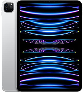 2022 Apple iPad Pro (11-zoll, Wi-Fi + Cellular, 256 GB) Silber (Generalüberholt)
