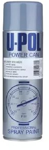 Parts Panel U-Pol Power Can Grey Primer Aerosol Spray 500ml | Quick-Drying Primer Filler for Car Panels, GRP & Body Repairs | Easy Sanding Solvent-Based Formula