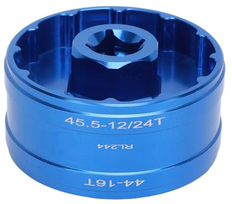 Alomejor Professionelles Tretlagerwerkzeug, Doppelseitige 44-mm- und 45,5-mm-Buchse, Präzisionsgefertigt, für Dub-Ergonomisches Metall,