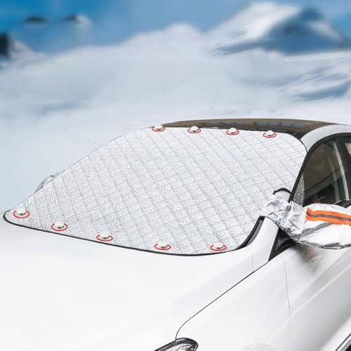 Frontscheibenabdeckung Auto Winter für Audi A4 Avant B9 8W I 2015-2024, Windschutzscheibe Abdeckung Magnetische, für Die Gegen Schnee, EIS, Frost, Staub