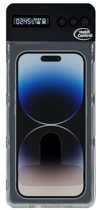 de seguridad para teléfono: portátil con cerradura, soporte para reducción de pantalla, almacenamiento seguro de gadgets | Organizador para familias, niños y adultos
