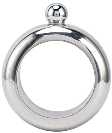 Dioche Hip Flask Bracelet Flask Bangle Bracelet - Stainless Steel Wine with Funnel - 100ml Drink Carrier - Perfect Surprise Parties and Festivals