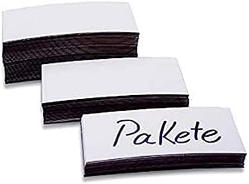 magnetoplan Magnet-Etiketten, weiß, 50 x 100 x 0,6 mm