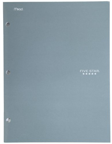 Fünf Star Ordner, Viertaschen - 1 Packung grau