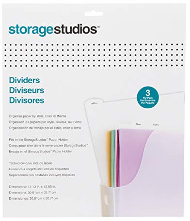 Storage Studios CH92601 Register mit Etiketten, 31 x 32 cm, transparent