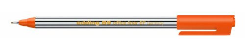 edding 89 - Fineliner - orange - 10 Stifte - extrafeine Rundspitze 0,3 mm - dünner Faserschreiber für feines und präzises Schreiben, Unterstreichen, Zeichnen - für Büro, Schule und Zuhause