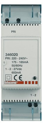 alimentation - bus - supplémentaire - 27 volts - dc - 0.6a - bticino 346020