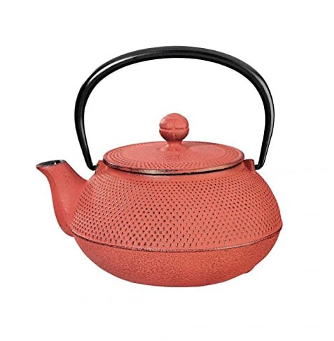 Arare Red Cast Iron Teapot 0.55L