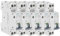 Lot de 5 Disjoncteurs électriques phase + neutre 20A