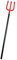 112cm Devil Gabel Abnehmbarer Plastik Tonhöhe Gabel Teufel Dreizack Schwarz Rot Halloween Requisit Waffe Horror Kostüm Verkleidung Zubehör Damen Herren