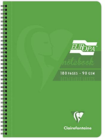 Clairefontaine 5800Zpack - Europa - Pack 5 Spiral Notebooks, Glossy - A4