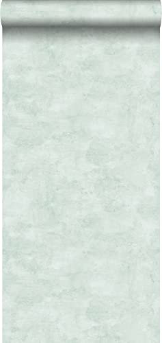 ESTAhome Tapete Betonoptik Mintgrün - 138905-53 cm x 10,05 m