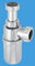 McAlpine C10AR-CP Chrome Plated Plastic Resealing Adjustable Inlet Bottle Trap-1.25 inch