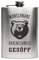 Flachmann Edelstahl 8oz. 237 ml mit individueller Gravur - Bärenstarkes Gesöff