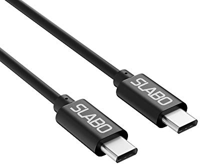 Slabo Ladekabel USB Typ C für iPad 10,9 (2022) | iPad Air 10,9 (2020-2022) | iPad Pro 11 (2018-2022) | iPad Pro 12,9 (2018-2022) Datenkabel Verbindungskabel Sync-Kabel - SCHWARZ