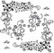 2set Wandtattoo Blumenranke Schwarz Rebe Wandsticker Blumen Schmetterlinge Pflanzen Aufkleber-Wand-Deko für TV Hintergrund Deko Wohnzimmer Wand Fenster Abziehbilder (Wandtattoo Blumenranke)