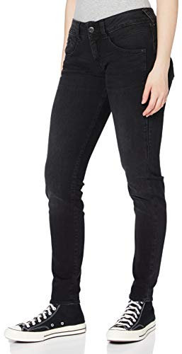 Herrlicher Damen Gila Slim Jeans, black dull 856, W24/L32