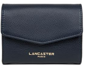Lancaster | Dune - Portefeuille Cuir de Vachette Grainé Bleu foncé
