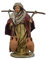 Original Frau mit Amphore aus Terrakotta, 14 cm