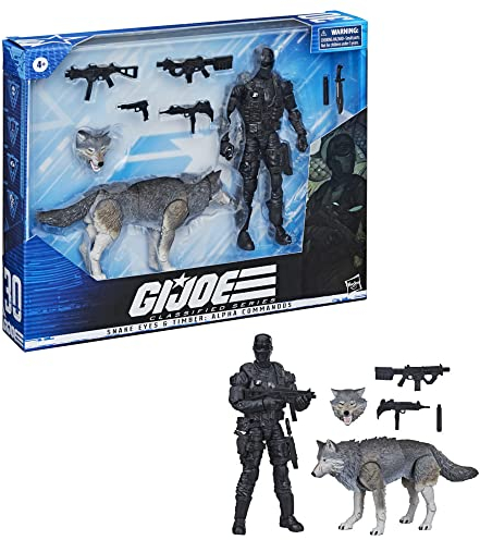 G. I. Joe Joe Classified Series - Snake Eyes & Timber - Alpha Commando 30 - Premium-Sammelfiguren im Maßstab 15 cm in markanten Verpackungen, F07595L0