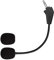 HS60 Pro Mic für Corsair HS50, HS60, HS70 Gaming Headset, abnehmbares Mikrofon, Gaming Headset auf PS5, PS4, PC, Xbox, Noise Cancelling 3,5 mm, Schwarz