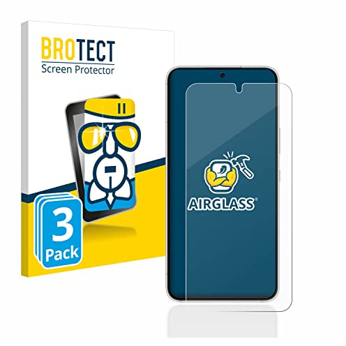 BROTECT Schutzglas für Samsung Galaxy S22 5G | 3 Stück Transparenter Displayschutz Made in Germany Schutzfolie Panzer Folie Glas 9H Anti-Fingerprint Einfache Montage Clear