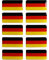 BIKE-label 3D Auto Aufkleber Flaggen Deutschland 40 x 20 mm Sticker X300700