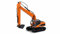 Amewi 22545 Bagger G211E 1:14, RTR, Sound, Licht, 10-Kanal, orange