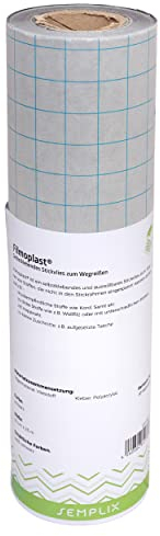 SEMPLIX Filmoplast® - selbstklebendes Stickvlies zum Wegreißen, optimal für unterschiedlich starke Materialien 33cm x 25m