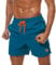 ZOXOZ Maillot de Bain Homme Court Boardshort Plage Étanche Séchage Rapide Avec Filet et Poches - Paon Bleu XL