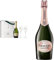 Perrier-Jouët Grand Brut Champagne, 75 cl with 2 flutes & Perrier Jouët Blason Rose Champagne, 75 cl