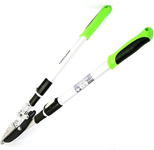 Unibos | Extendable Loppers | Aluminium Ratchet Anvil Loppers | Long Handle | Heavy Duty Branch Cutters | for Gardening