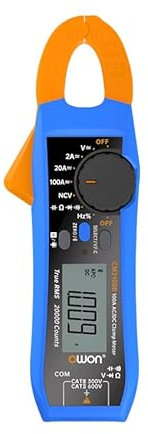 GuliTech Bluetooth Clamp Meter CM2100/CM2100B Digital AC/DC Clamp Meter Mini Smart Portable Ammeter Voltage Voltmeter 20000 Counts True RMS Clamp Tester(CM2100B,with Bluetooth)