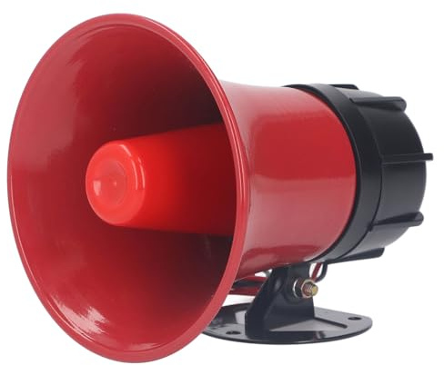 Industrielle Alarmanlage aus ABS 120 dB 30 W, rote Hupe für Haus, Industrie, Geschäfte und Sicherheitssysteme (AC 220 V)