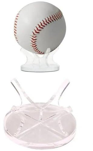 Luxylei Kleiner Ballständer Aus Acryl, 2 Stück, Sportball-präsentationsständer, Baseball-präsentationsständer Rutschfesten Gummipads Für Golf, Softball, Tennisball