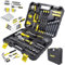 WMC Tools Juego de herramientas universales de 128 piezas en maletín. Juego completo de herramientas para casa y garaje, ideal para reparaciones de coches y proyectos de bricolaje
