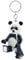Lego Panda Guy - Porte-clés LED - Grande figurine de 7,6 cm avec lumière (KE195H) - Mobile - Blanc - Avec piles - Porte-clés amusant pour enfants, adultes et fans de LEGO, Blanc.