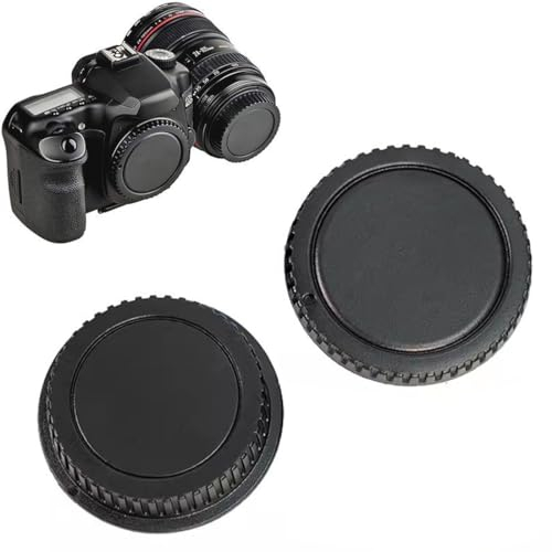 IUDWCG Kit d'accessoires pour bouchon d'objectif, comprend 1 bouchon de boîtier + 1 bouchon arrière d'objectif, en plastique dur, convient aux appareils photo et objectifs Sony à monture E