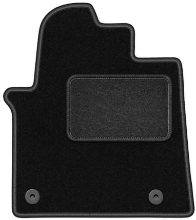 Velours-Fahrermatte passend für Fiat Talento 2016-, Schwarz, LUX, passgenau | passend für Kastenwagen; Velours-Teppich (Polypropylen), ca. 6,5 mm; rutschfest, runde Befestigungen (Typ CP2)