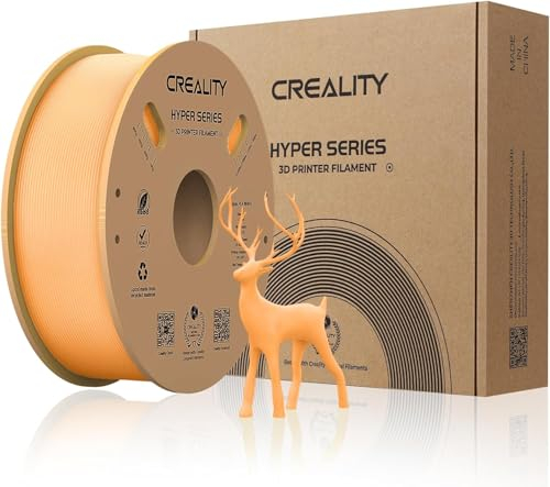 Creality Official Hyper PLA Filament Pfirsich Rosa 1KG, 3D Drucker Filament für Hochgeschwindigkeitsdruck, langlebig und widerstandsfähig, glatt, Überhang Leistung Maßgenauigkeit +/-0.03mm