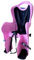 Generico SEGGIOLINO Posteriore Bici con Attacco PORTAPACCO per Bambini OMOLOGATO 22KG Vari Colori Made in Italy (Rosa)